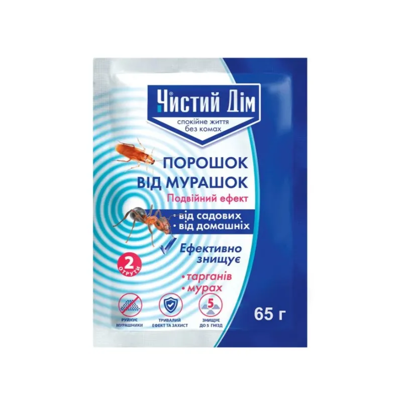 Порошок від мурашок 65 г Чистий дім 1379 