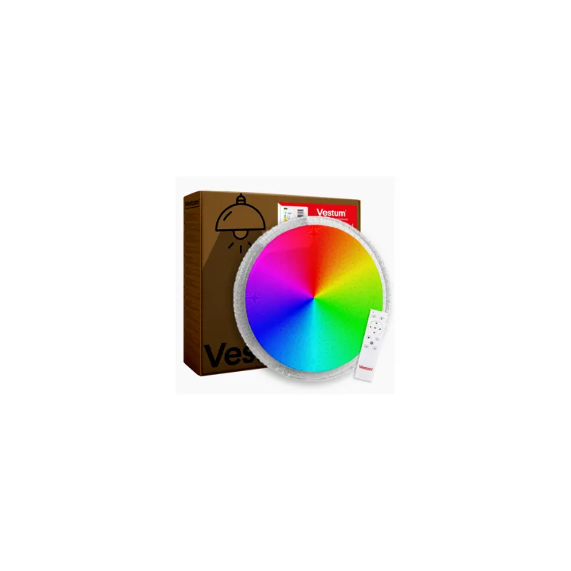 Світильник накладний SMART CRYSTAL зоряне небо 60 Вт RGB, 5600 Лм, 39,5 см 91069 Vestum 