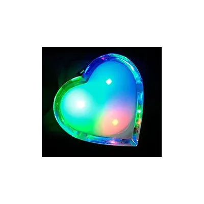 Світильник нічник Серце RGB з вимикачем 3178