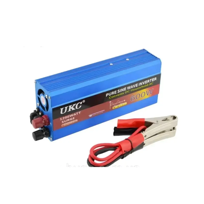 Інвертор чистої синусоїди 600 Вт, UKC AC/DC 12В-220В /  з USB Автомобільний перетворювач напруги 1792  - фото 1