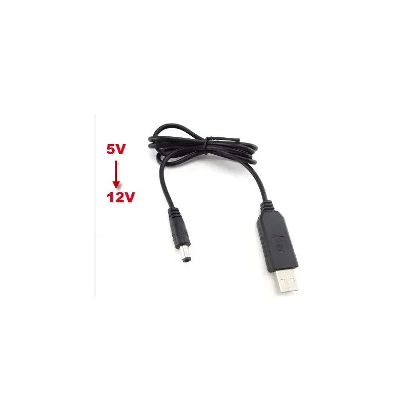 USB кабель 12 В для підключення роутера до повербанку, DC 5.5x2.1 мм 6170 Biom 