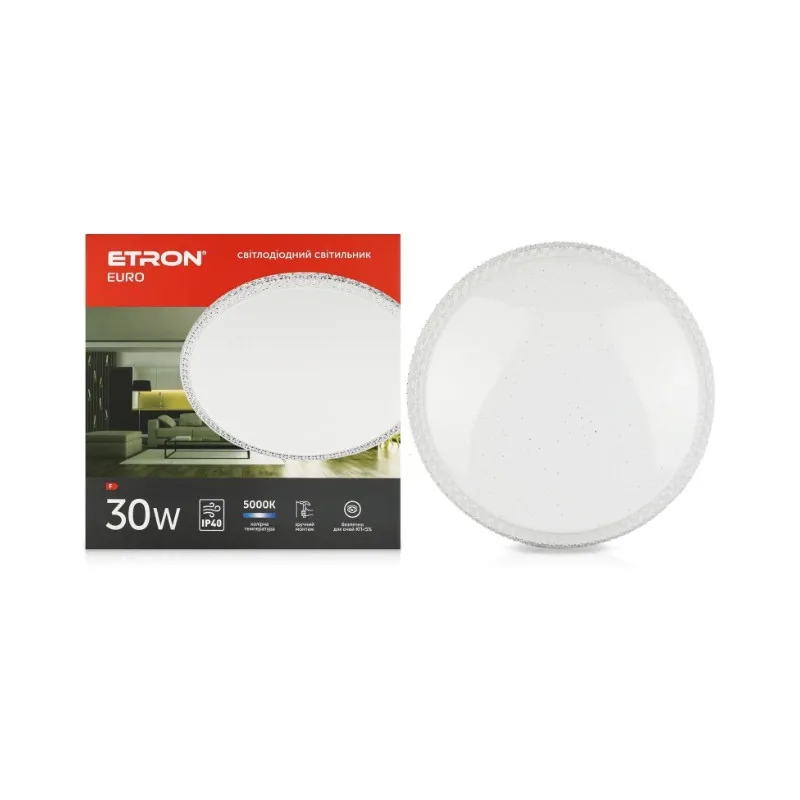 Світильник накладний 1- EIP - 749 30 Вт, 5000К 74900 ETRON 