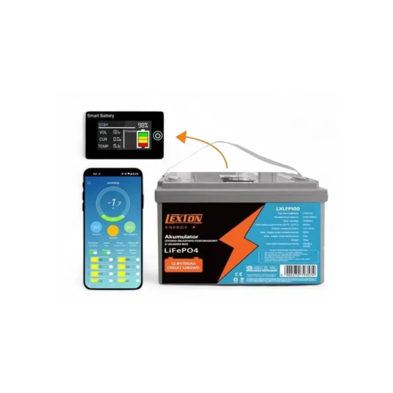 Акумулятор LEXTON 12,8 V/100 Ah з BMS та Bluetooth (LXLFP100) п275 