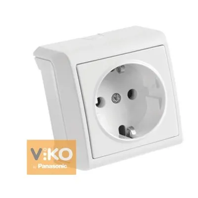 Розетка VERA одинарна з  заземленням 5063 VIKO