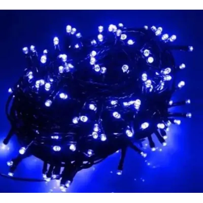Гірлянда 200LED  16 м чорний провід синя  2480