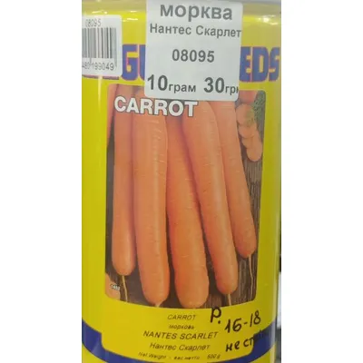 Проф насіння Морква Нантес Скарлет F 1 ,10 гр.(фас) 08095