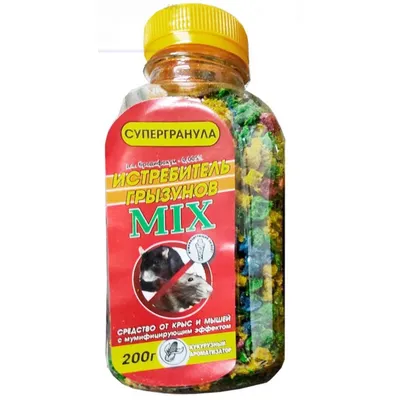 Винищувач гризунів  MIX 250 г (гранули) 0090
