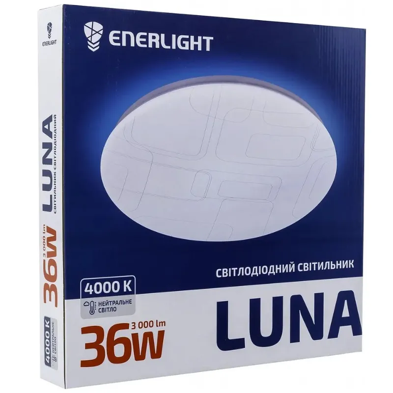 Світильник накладний LUNA 36 Вт, 4000К, 3000 Лм, 37.2 см 41605 