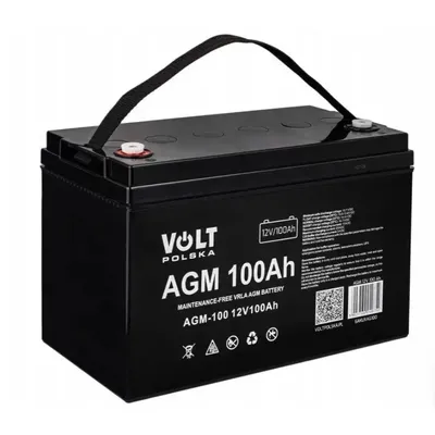 Акумулятор AGM VOLT Польша 100Ah 12V  код п154