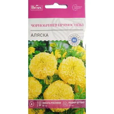 Чорнобривці  прямостійкі Аляска 0,5 г 3231 Велес