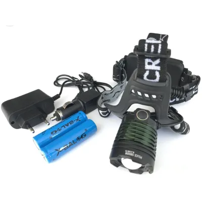 Ліхтар налобний BL-2188-T6 зарядка USB, 2*18650 6047