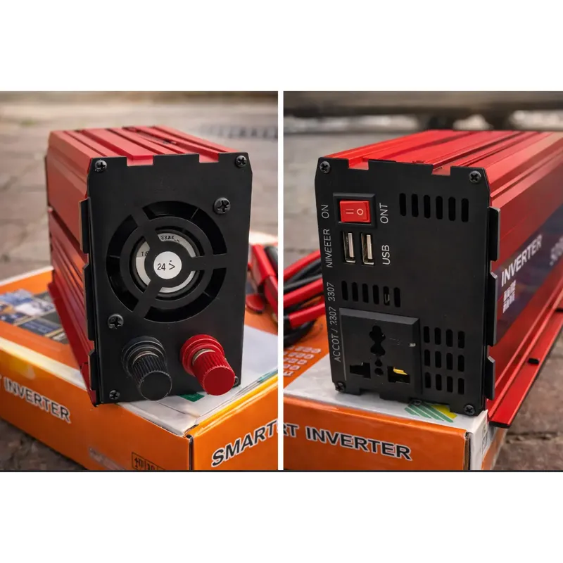 Інвертор з 12V/24V на 220V 5000W LCD SMART модифікована синусоїда п238  - фото 1