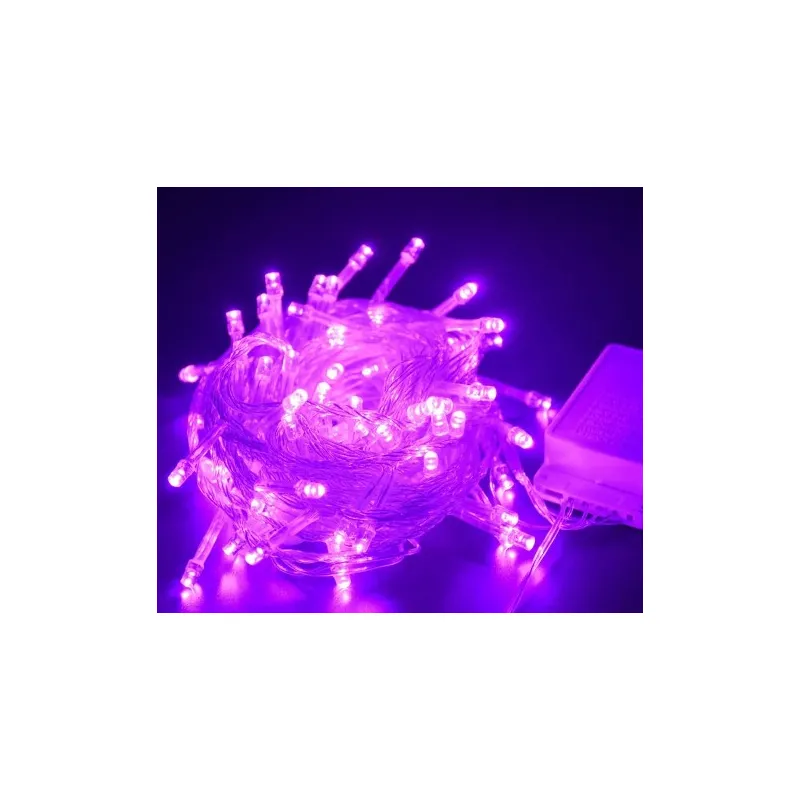Гірлянда 300LED  прозорий  провід фіолетова  0220 