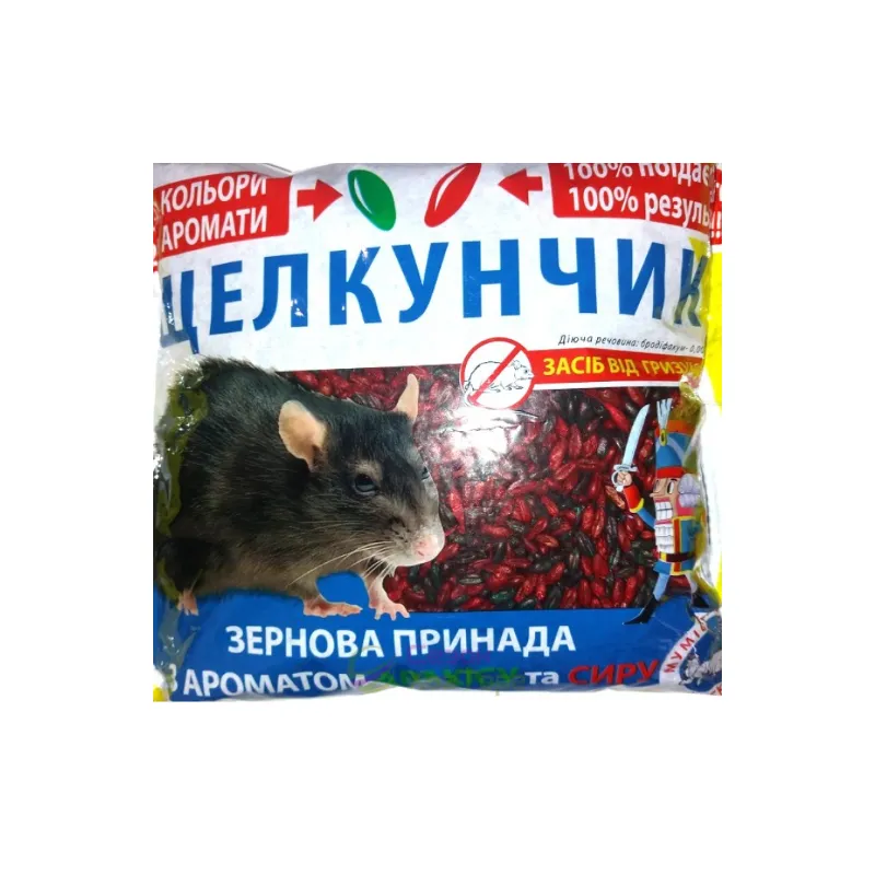 Щелкунчик зерно  від гризунів сир, арахіс 500 г 0590 