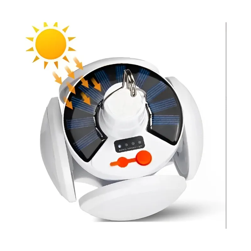 Ліхтар акумуляторний лампа BL 2029 + SOLAR на сонячній батареї з USB зарядкою 6851  - фото 2
