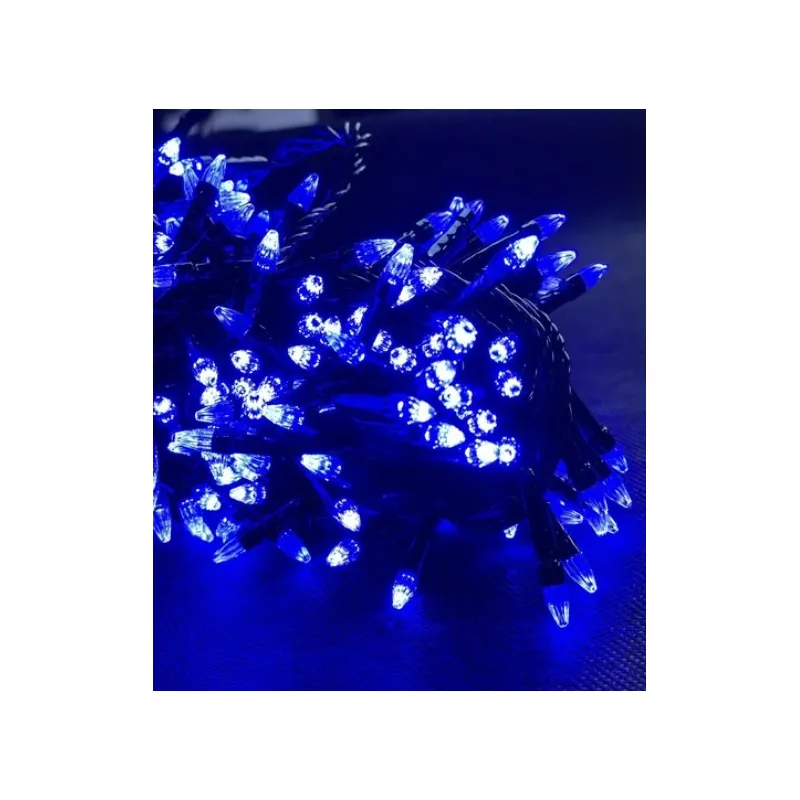 Гірлянда Ялинка 200LED 16 м чорний провід синя 2485 