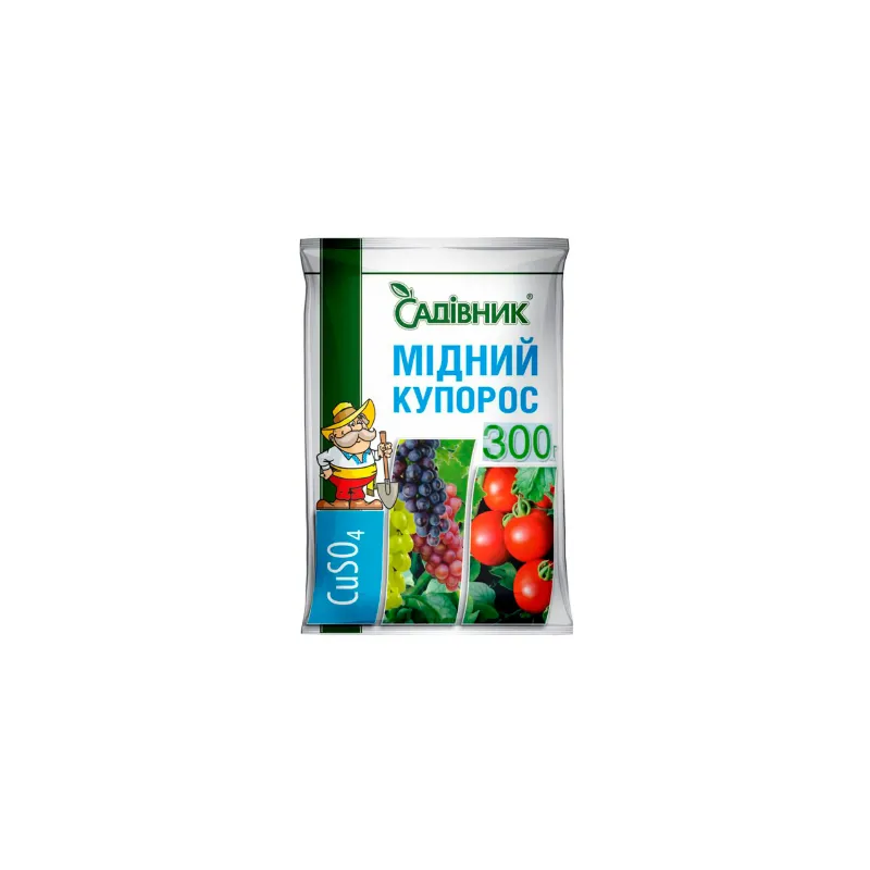Фунгіцид Мідний купорос Садівник 300 г 4663 