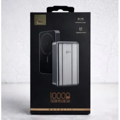 POWER BANK Повербанк King Power WPG-104 Magnetic 10000 mAh з бездротовою зарядкою MagSafe та швидкою зарядкою QC 3.0 / PD 22.5W п185