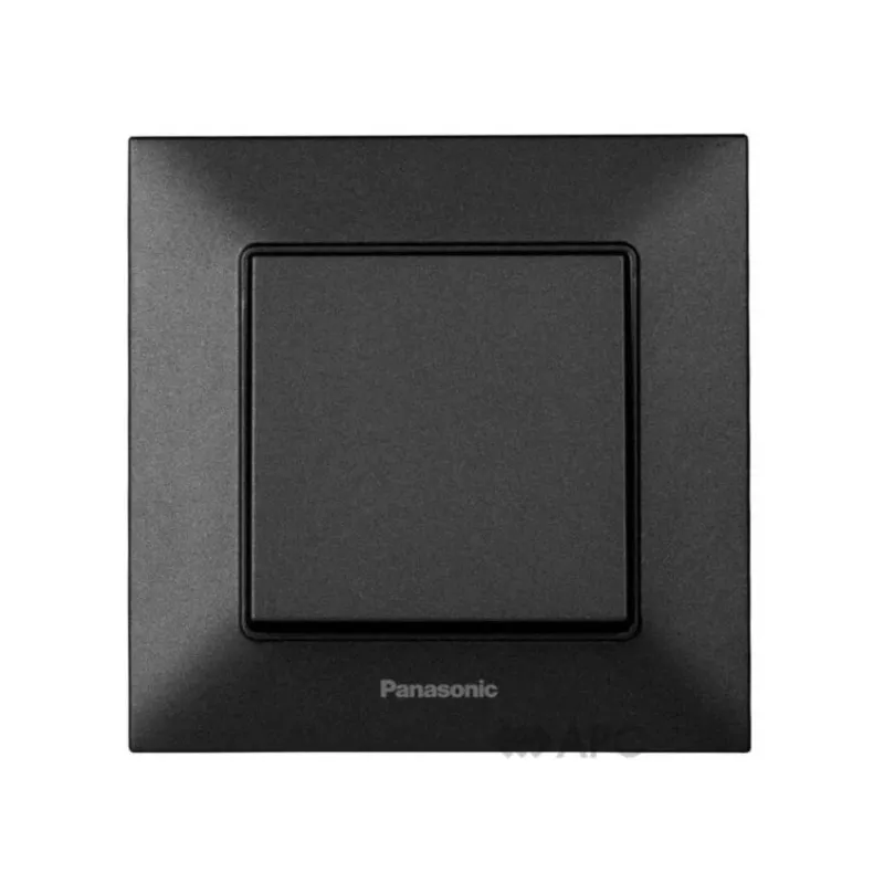 Вимикач Arkedia Slim одинарний чорний 0840 Panasonic 