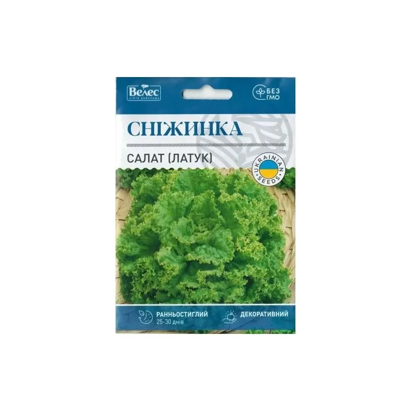 Салат (латук) Сніжинка 5г 100327 Велес 