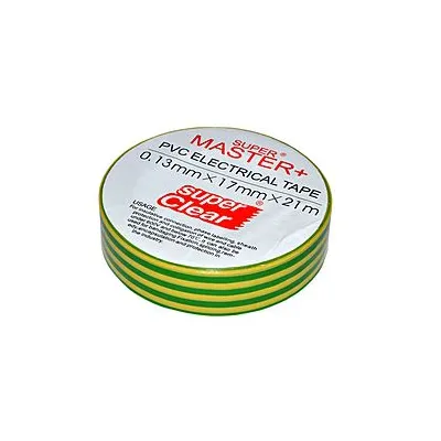 Ізострічка  MASTER+  0.13mm*17mm*21m  жовто - зелена 4601