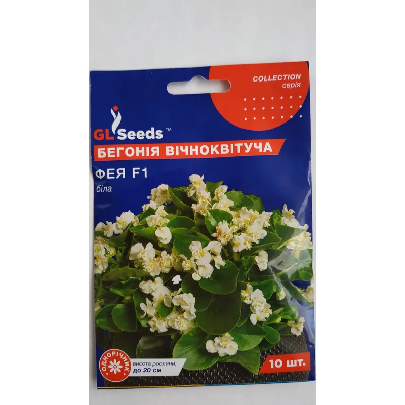 Бегонія Фея  F1 біла 10 шт 95280 GL SEEDS 