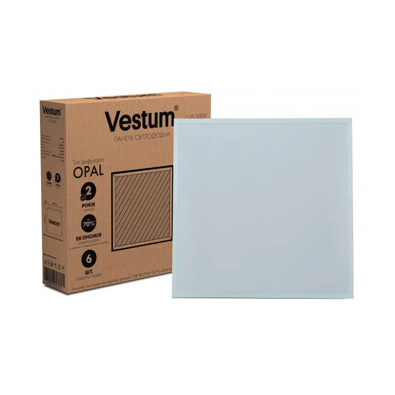 Світильник  врізний панель   40  Вт 60*60 OPAL 2229 Vestum 