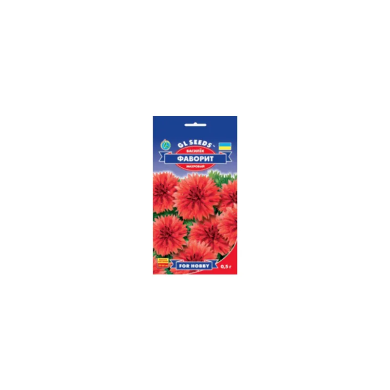 Волошка  Фаворит червона  0,5 г 95144 GL SEEDS 