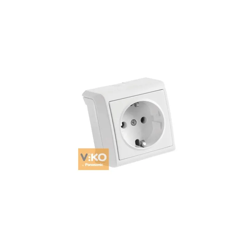 Розетка VERA одинарна з  заземленням 5063 VIKO 
