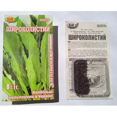 Щавель Широколистний 8 гр на блистере 99259 VIA