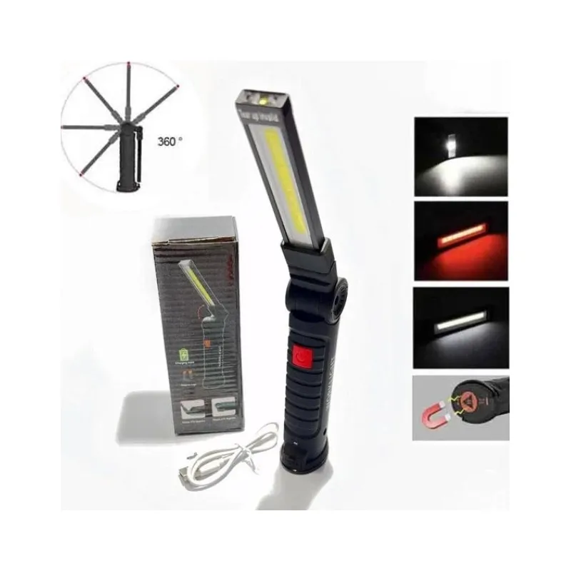 Ліхтар акумуляторний Світлодіодний ліхтар кемпінг LED COB BL-W52 магніт, гачок код 10184 