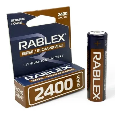 Акумулятор 18650 2400 mAh без захисту 4358 Rablex