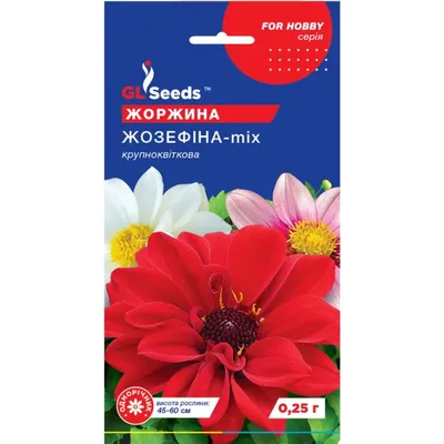 Жоржина  Жозефіна мікс  0,25 г однорічна 27700 GL SEEDS
