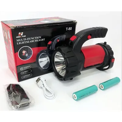 Ліхтар акумуляторний T80C-5W+COB. power bank. 2*18650 1019