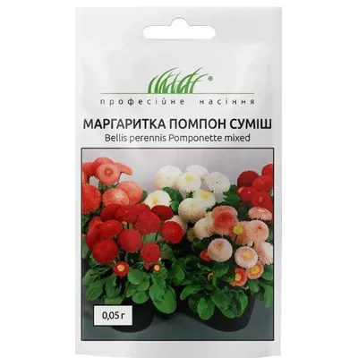 Проф насіння Маргаритка Помпон суміш 0,05г 00193