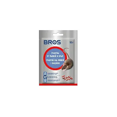 Гранули від гризунів 90 г 6525 BROS (БРОС)