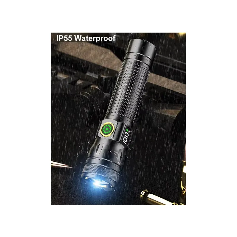 Ліхтар акумуляторний 1136-WHITE LASER PM10-TG 1200 mAh, вбудований акумулятор, зарядка USB 9537 