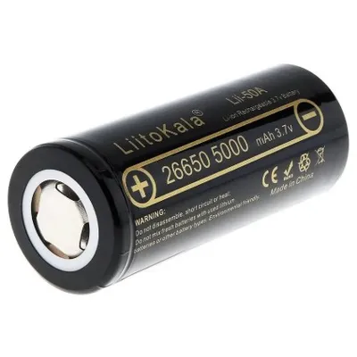 Акумулятор 26650 5000 mAh 3.7V 26650 LiitoKala