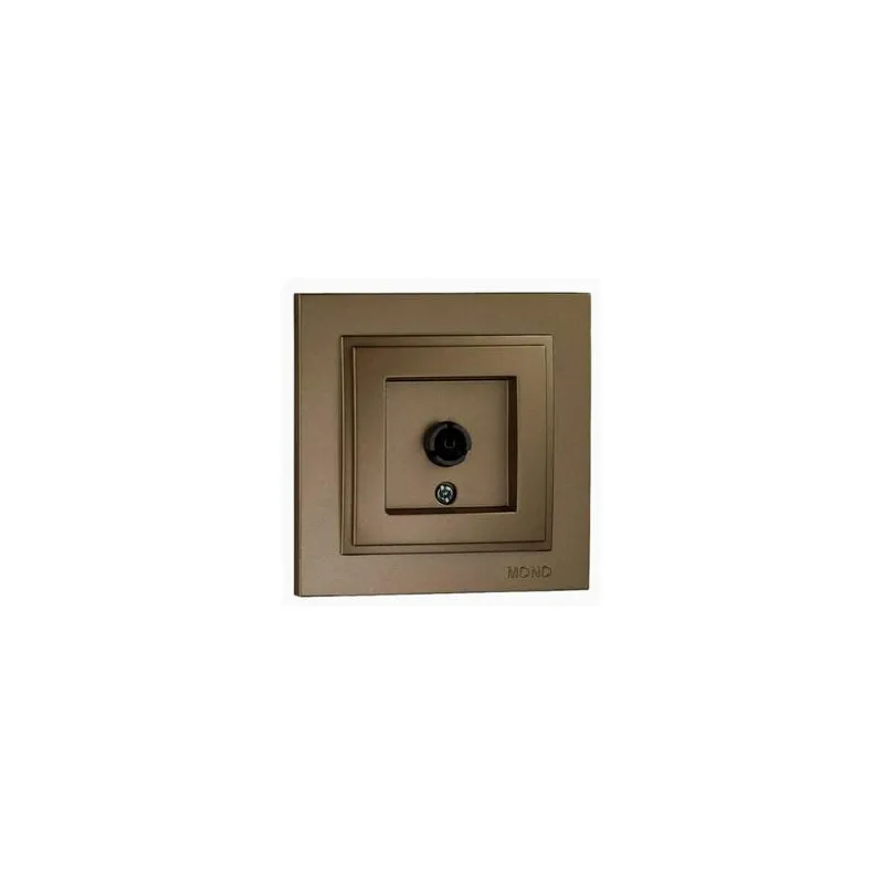 Розетка DESPINA  TV кінцева бронза  з екраном 6534 Mono Electric 