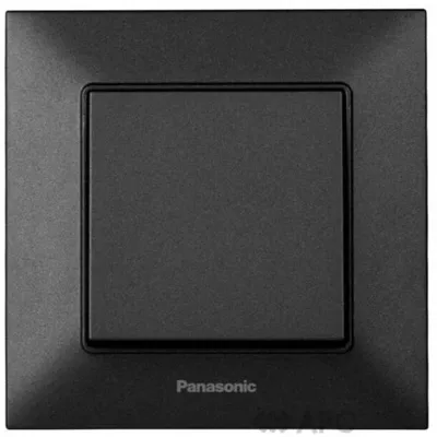 Вимикач Arkedia Slim одинарний чорний 0840 Panasonic