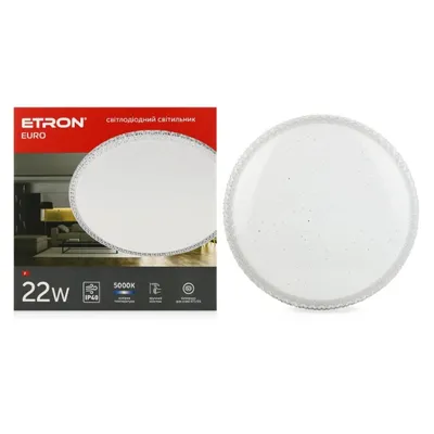Світильник накладний 1- EIP - 743 22  Вт, 5000К 74300 ETRON