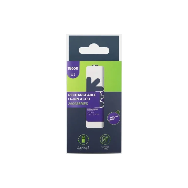Акумулятор 18650 2600 mAh Uniross 9129 