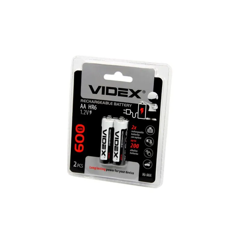 Акумулятор AA HR6 (пальчик) 1,2V  600 mAh 9007 Videx 