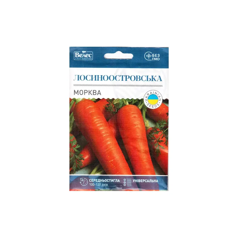 Морква Лосиноостровська 20 г МАКСІ 1296 Велес 
