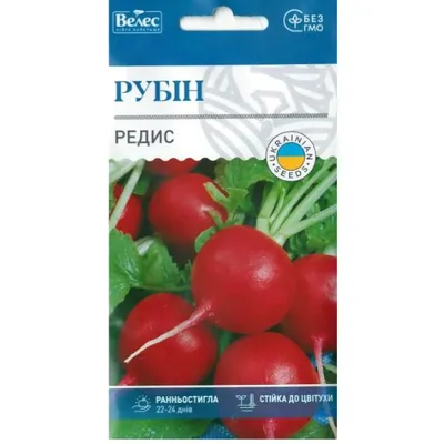 Редиска Рубін  3г 100294 Велес