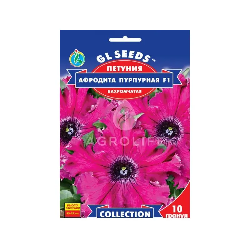 Петунія  Афродіта пурпурова F1 10гранул 99626 GL SEEDS 