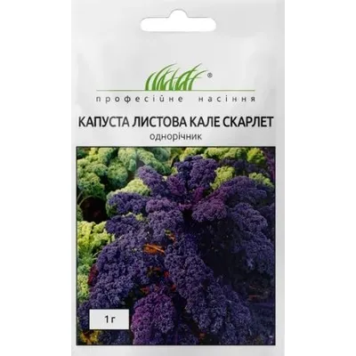 Проф насіння Капуста листова Кале Скарлет (червона) 1г 11069
