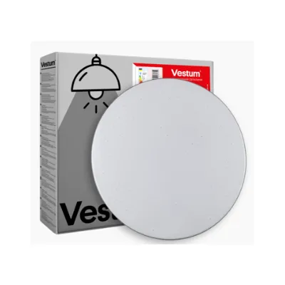 Світильник накладний Зоряне небо  24 Вт, 4000К, 2100 Лм, 32,5 см  2 дерево + срібло 80013 Vestum