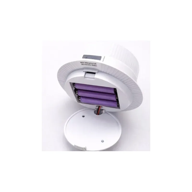 Ліхтар акумуляторний LED 30W E27 з USB в патрон на 3 акумулятори 18650 LED Z-989 п243  - фото 1