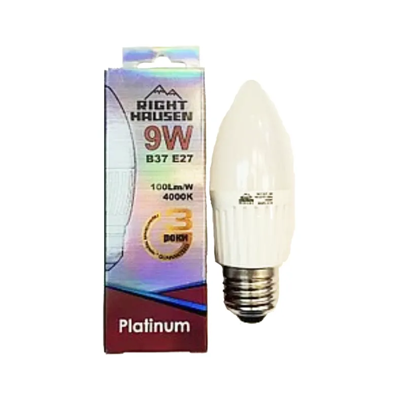 Лампа  світлодіодна свічка Platinum 9 Вт Е27 131 Right Hausen 